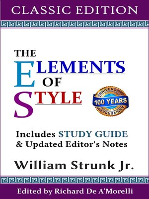 cover image of The Elements of Style (Classic Edition)